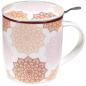 Preview: 1 BOX Tee-Tasse mit Sieb, Mandala pink